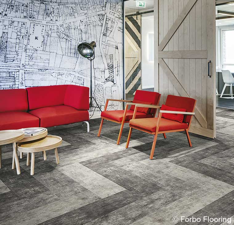 Flotex - textiler Komfort in rustikaler Optik. Ideal für moderne Räume Flotex - textiler Komfort in rustikaler Optik. Ideal für moderne Räume
