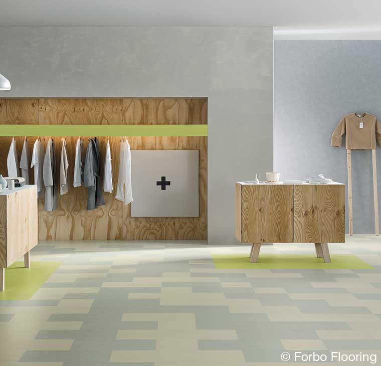 Marmoleum Click - sanfte Pastelltöne für eine behagliche Atmosphäre Marmoleum Click - sanfte Pastelltöne für eine behagliche Atmosphäre